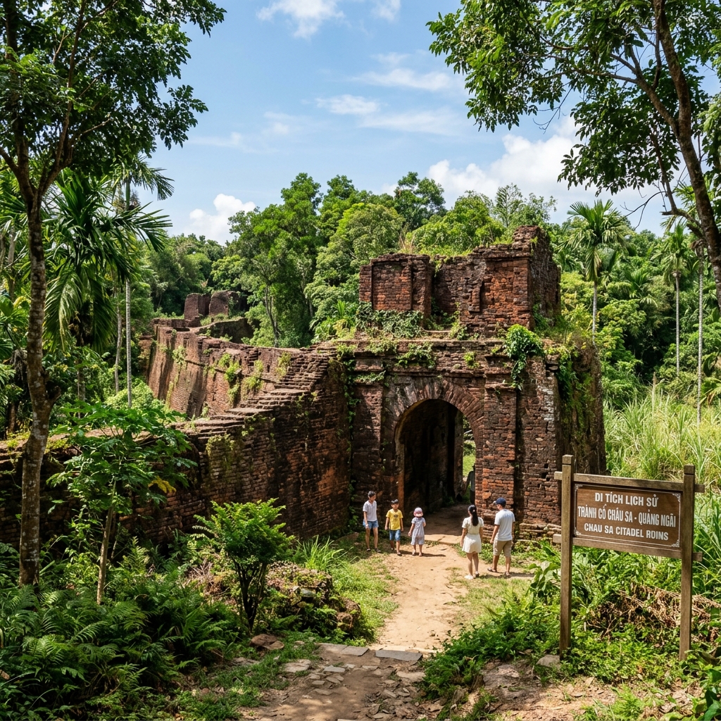 Vẻ đẹp thành cổ Châu Sa